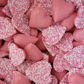 Pink Chocolate Hearts